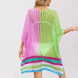 2025 autumn and winter Amazon Temu European and American Women's Snowflake Christmas Colorblock Sweater (Oversized Christmas Style)