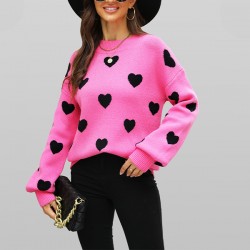 2025 winter new European and American cross-border retro woolen sweater loose pullover sweater for women