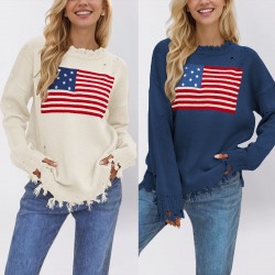 2025 European and American cross-border Amazon AliExpress summer new solid-color fringed beach knitted round-neck top.