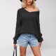 New Fall/Winter 2025 Amazon European and American Women's Clothing, Fashionable Round Neck Sweaters, Short Loose Heart Pullover Sweaters