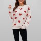 2025 winter new European and American cross-border retro woolen sweater loose pullover sweater for women