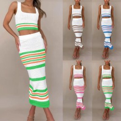 2025 Amazon new European and American cross-border round-neck solid-color top with batwing sleeves and hollowed-out loose-fitting oversized sweater for women.