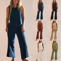 2025 summer new Amazon cross-border women's clothing. V-neck solid color slit short-sleeved loose-fitting oversized pullover sweater