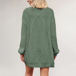 2025 New Winter Amazon Autumn/Winter Loose V-Neck Houndstooth Knit Sweater (Export Sleeveless Vest)