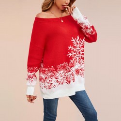 New 2025 autumn/winter cross-border Amazon women's plus-size stylish V-neck knitted pullover