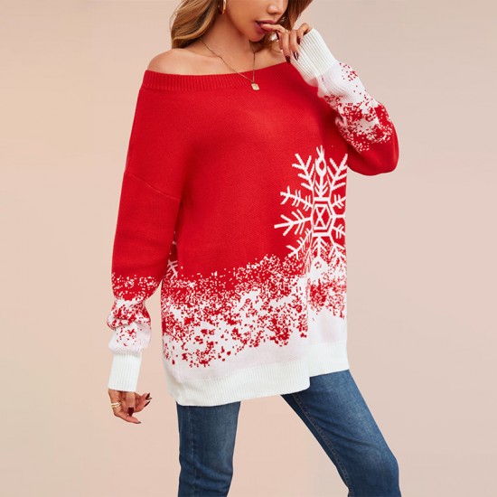 New 2025 autumn/winter cross-border Amazon women's plus-size stylish V-neck knitted pullover