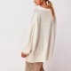 2025 New Winter Amazon Sweaters Hot-Selling European and American Women's Fashion Round-Neck Solid Color Loose Pullover Sweaters