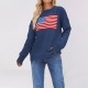 Autumn/winter 2025 new cross-border women's tiktop casual striped colorblock knitted round-neck oversized sweater tops