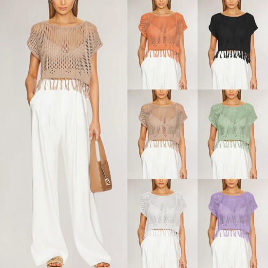 2025 Amazon new European and American fashionable sexy V-neck sleeveless vest and knitted skirt set.