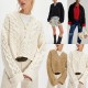 2025 Autumn/Winter New Tiktop Autumn/Winter Cross-Border European and American Women's Sweater Loose One-Breasted Pullover Sweater
