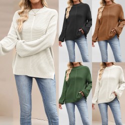 Fall/Winter 2025 Hot-Selling European and American Cross-Border Women's Fall/Winter Pocket Sweater New Amazon button-knit cardigan tops and jackets