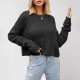 Autumn/Winter Amazon Tiktok Cross-Border European and American Women's Clothing 2025 New Hot-Selling V-Neck Solid Color Off-The-Shoulder Knitwear