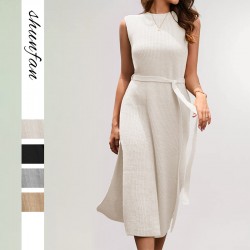 Autumn/Winter New European and American Cross-Border Women's Clothing Sweater Independent Station Solid Color Loose Coat Pocket Knit Cardigan