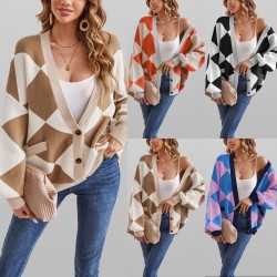 2025 Autumn/Winter New Amazon European and American Women's Round-Neck Twisted Cable Knit Sweaters Specializing in Foreign Trade Loose Plus-Size Sweaters