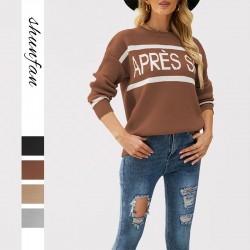 Fall/Winter New Cross-Border European and American Women's Loose V-Neck Houndstooth Cardigan Sweater, Foreign Trade Sleeveless Vest