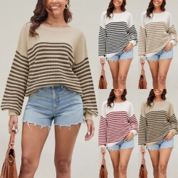 2025 Fall/Winter new Amazon tops, hot-selling round-neck European and American Independence Day fashion sweaters for women.