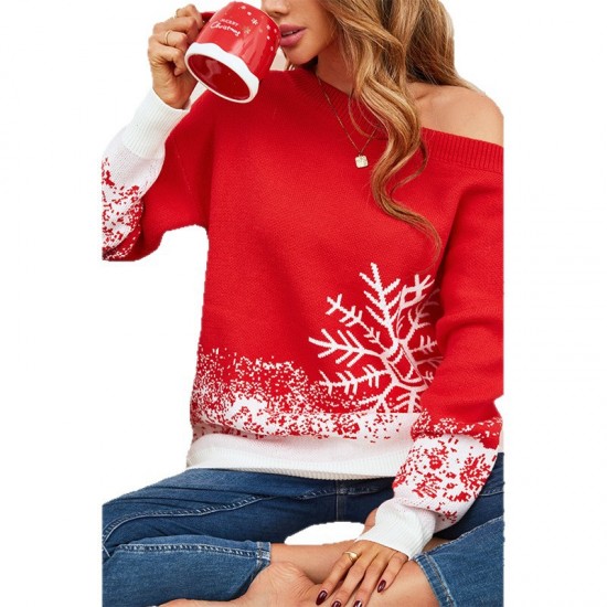 New 2025 autumn/winter cross-border Amazon women's plus-size stylish V-neck knitted pullover