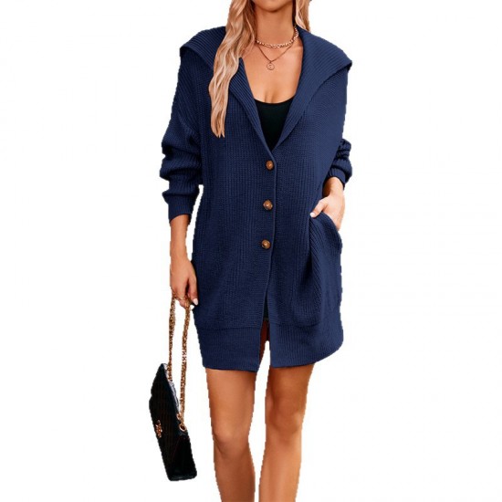 Autumn/Winter New European and American Women's Cross-Border Hot-Selling 2025 Knit Solid Color Crew Neck Loose Versatile Basic Pullover Sweater