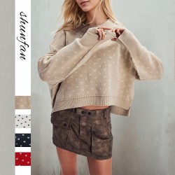 Cross-Border Hot-Selling 2025 Fall/Winter Amazon New V-Neck Striped Contrast European and American Loose Plus-Size Women's Sweaters