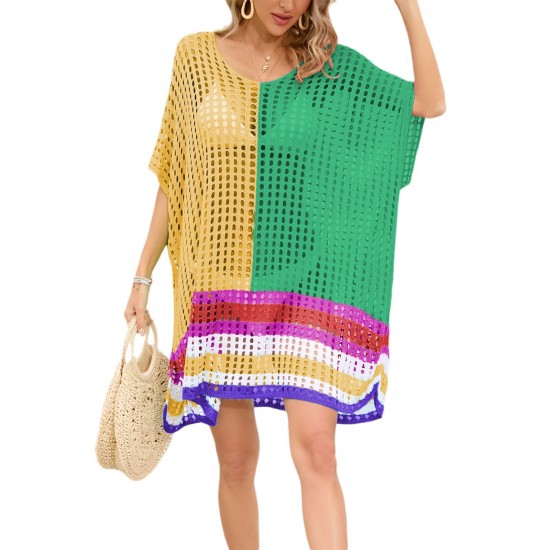 2025 autumn and winter Amazon Temu European and American Women's Snowflake Christmas Colorblock Sweater (Oversized Christmas Style)