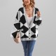 2025 Autumn/Winter New Amazon European and American Women's Round-Neck Twisted Cable Knit Sweaters Specializing in Foreign Trade Loose Plus-Size Sweaters