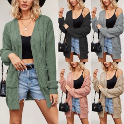 2025 New Winter Amazon Autumn/Winter Loose V-Neck Houndstooth Knit Sweater (Export Sleeveless Vest)