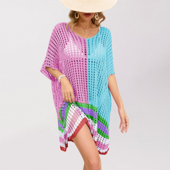 2025 autumn and winter Amazon Temu European and American Women's Snowflake Christmas Colorblock Sweater (Oversized Christmas Style)