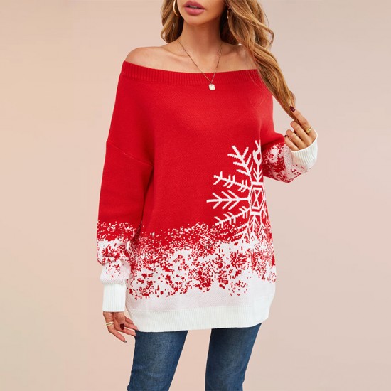 New 2025 autumn/winter cross-border Amazon women's plus-size stylish V-neck knitted pullover
