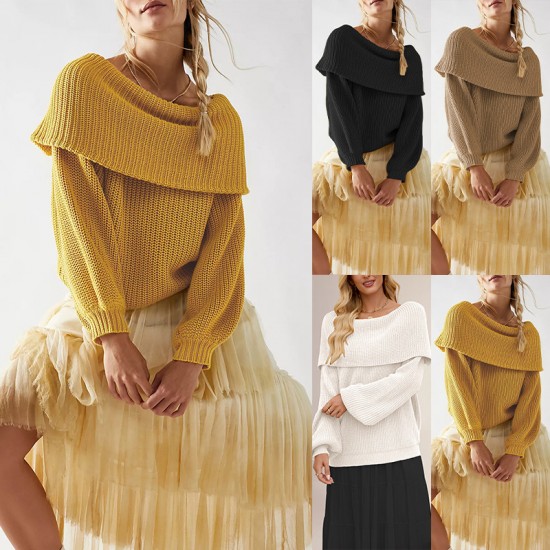 2025 Autumn/Winter New Amazon Temu Hot-Selling Women's Contrast Round Neck Cardigan Sweater Single-Breasted Button Jacket