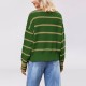 New Cross-Border Amazon Women's Clothing Cable Knit 2025 Autumn/Winter Loose Chunky Knit Pullover Sweater (Large Size)
