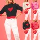 2025 New Winter Amazon Valentine's Day Hot Sale Heart Knit Midi Plus Size Sweater