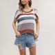 European and American cross-border women's clothing, 2025 Amazon summer new hot-selling beach hollowed-out cardigan, striped solid dress.