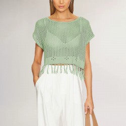 2025 Amazon new European and American fashionable sexy V-neck sleeveless vest and knitted skirt set.