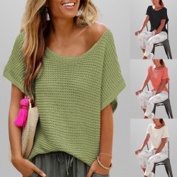 2025 Autumn and Winter Cross-border European and American Women Amazon Temu's new loose-fitting, large-size knitted cardigan with pockets for women.