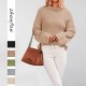 New Fall/Winter 2025 Cross-Border European and American Women's Tiktop Hot-Selling Half-Turtleneck Fashion Pullover Sweater