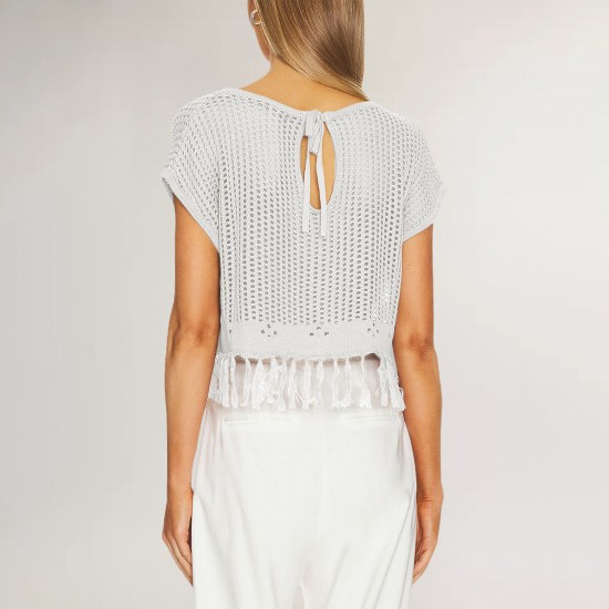 2025 Amazon new European and American fashionable sexy V-neck sleeveless vest and knitted skirt set.