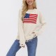 2025 European and American cross-border Amazon AliExpress summer new solid-color fringed beach knitted round-neck top.
