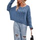2025 European and American women's Amazon best-selling snowflake sweater, autumn/winter Christmas casual knitted sweater